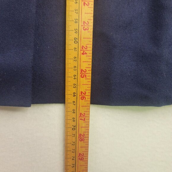 1997 Deadstock Pendleton Plus Petite 100% Wool Skirt 22W Navy Blue Lined USA - Picture 7 of 7